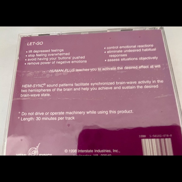 NEW /SEALED . LET Go Audio CD Hemi-Sync®️ Developed by The Monroe Institute - Picture 5 of 6